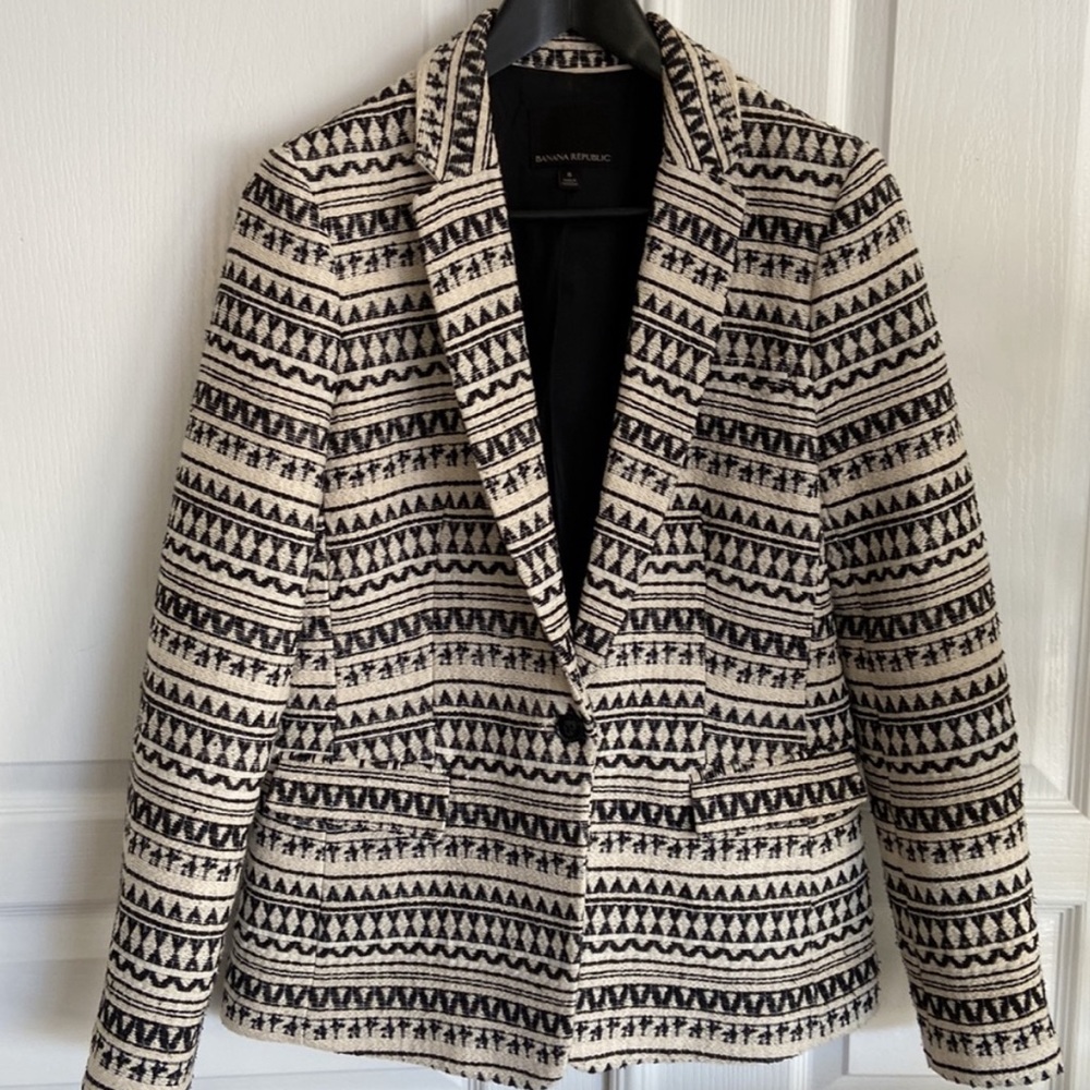 Banana Republic Aztec Pattern Blazer